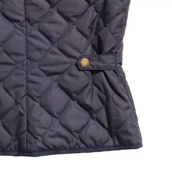 L.O.G.G. by H&M Quilted Jacket Size 4 Navy Blue - Picture 3 of 9